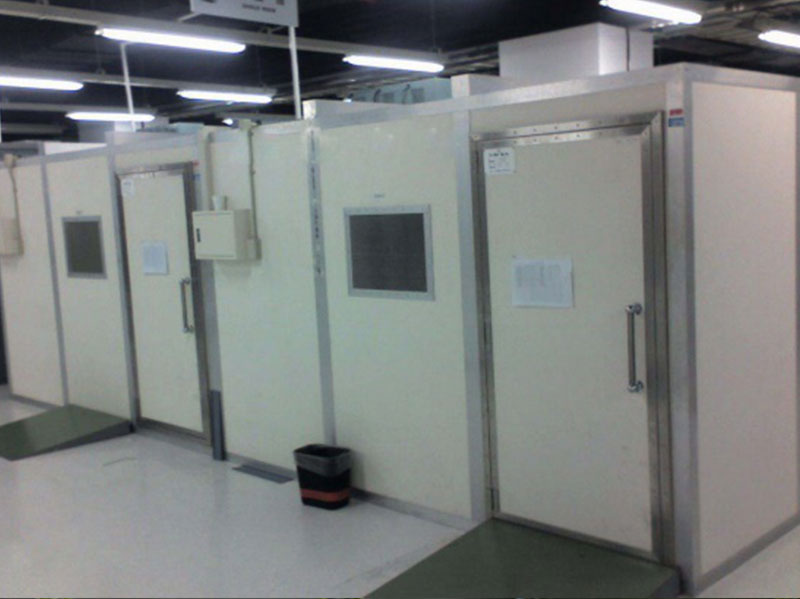 寬頻帶隔音室 室內(nèi)噪聲≥95dB(A)，室外≤60dB(A)